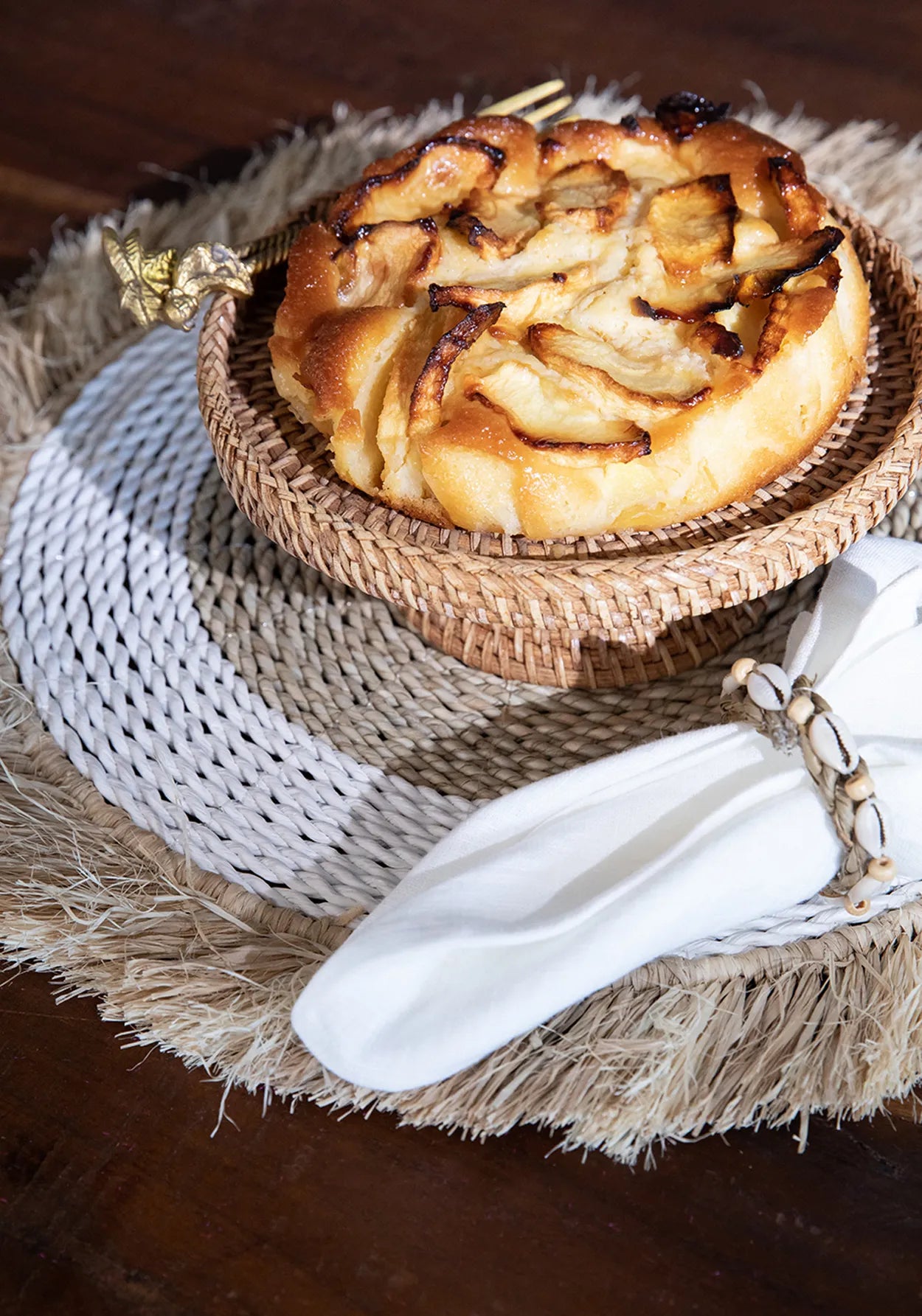 The Seagrass Raffia Placemat - Natural White - Remood furniture living