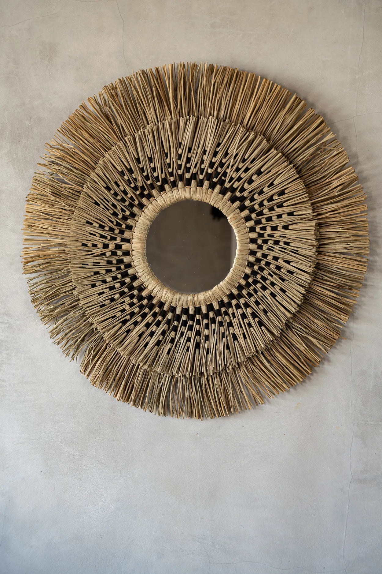 The Havana Mirror - Natural Black - L - Remood furniture living