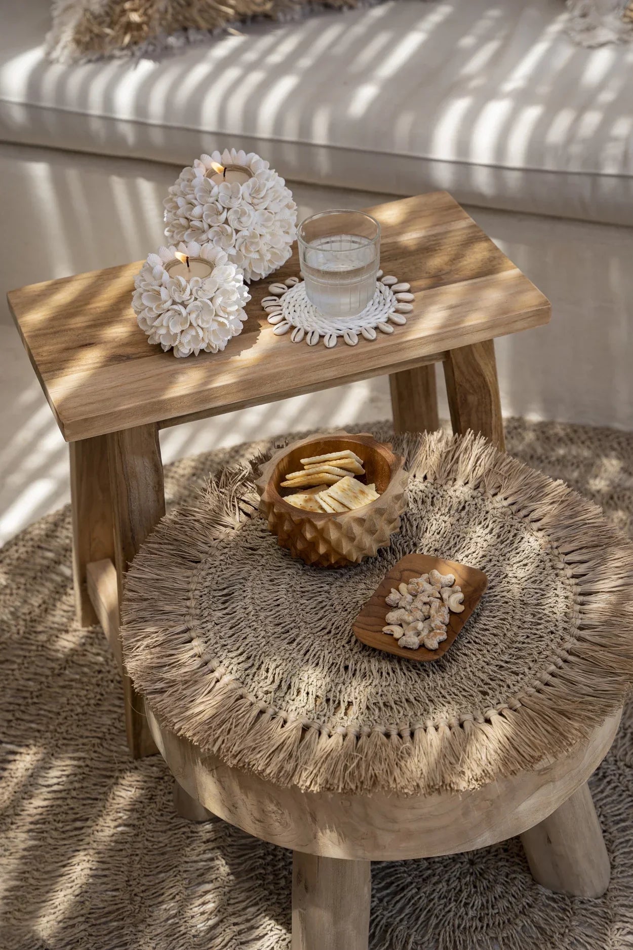 The Crochet Raffia Placemat - Natural - Remood furniture living