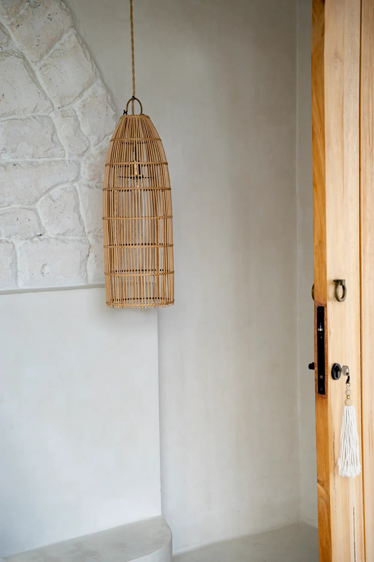 The Fish Trap Pendant - Natural - M - Remood furniture living