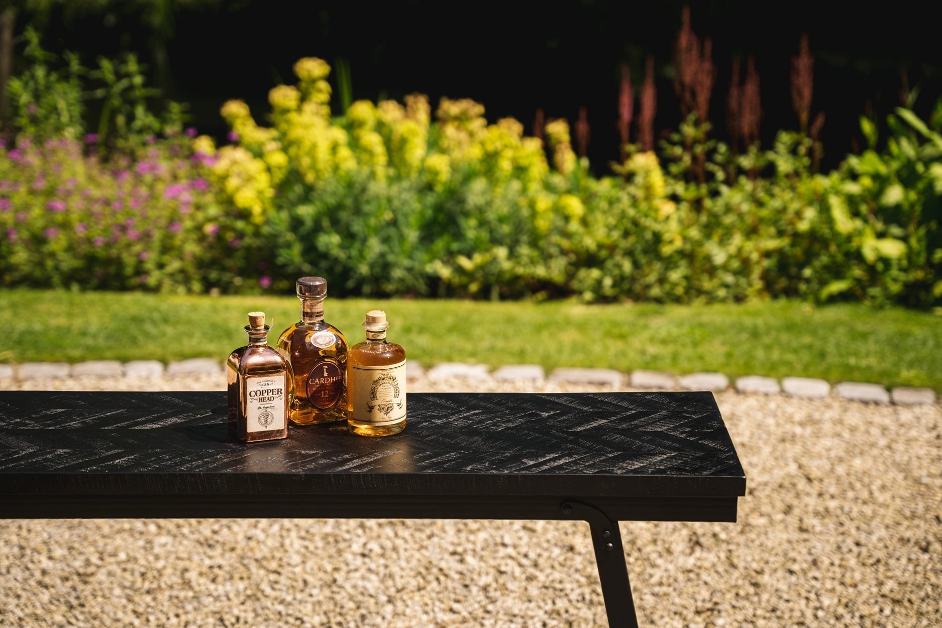 The Herringbone High Table - Black - 140cm - Remood furniture living