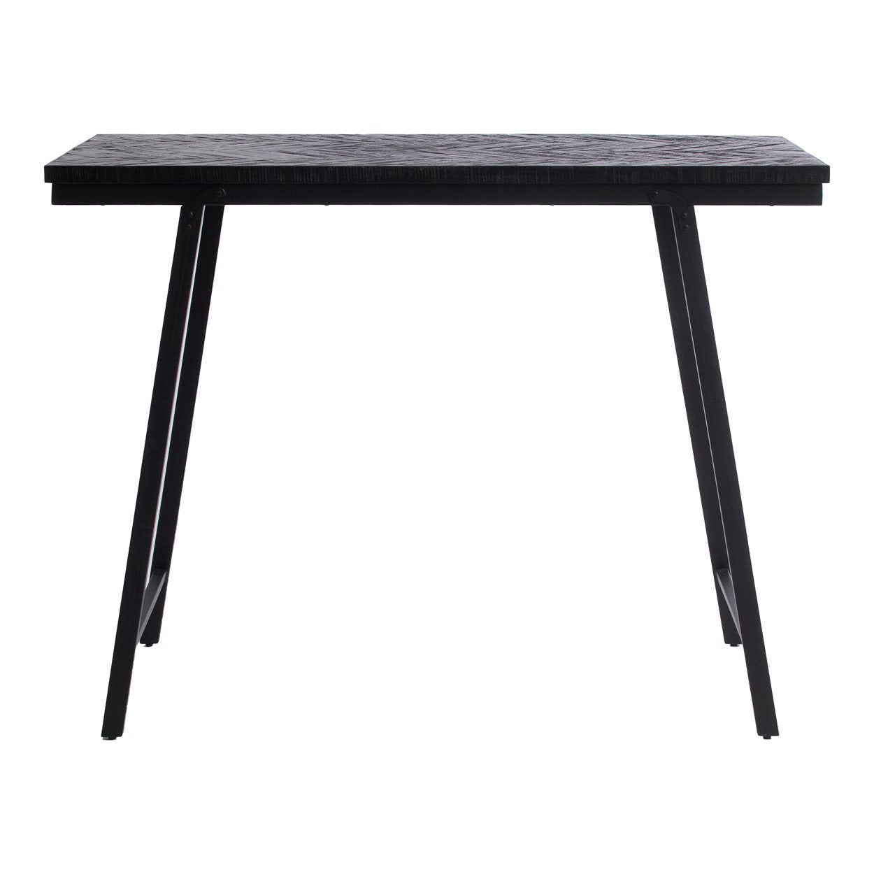The Herringbone High Table - Black - 140cm - Remood furniture living