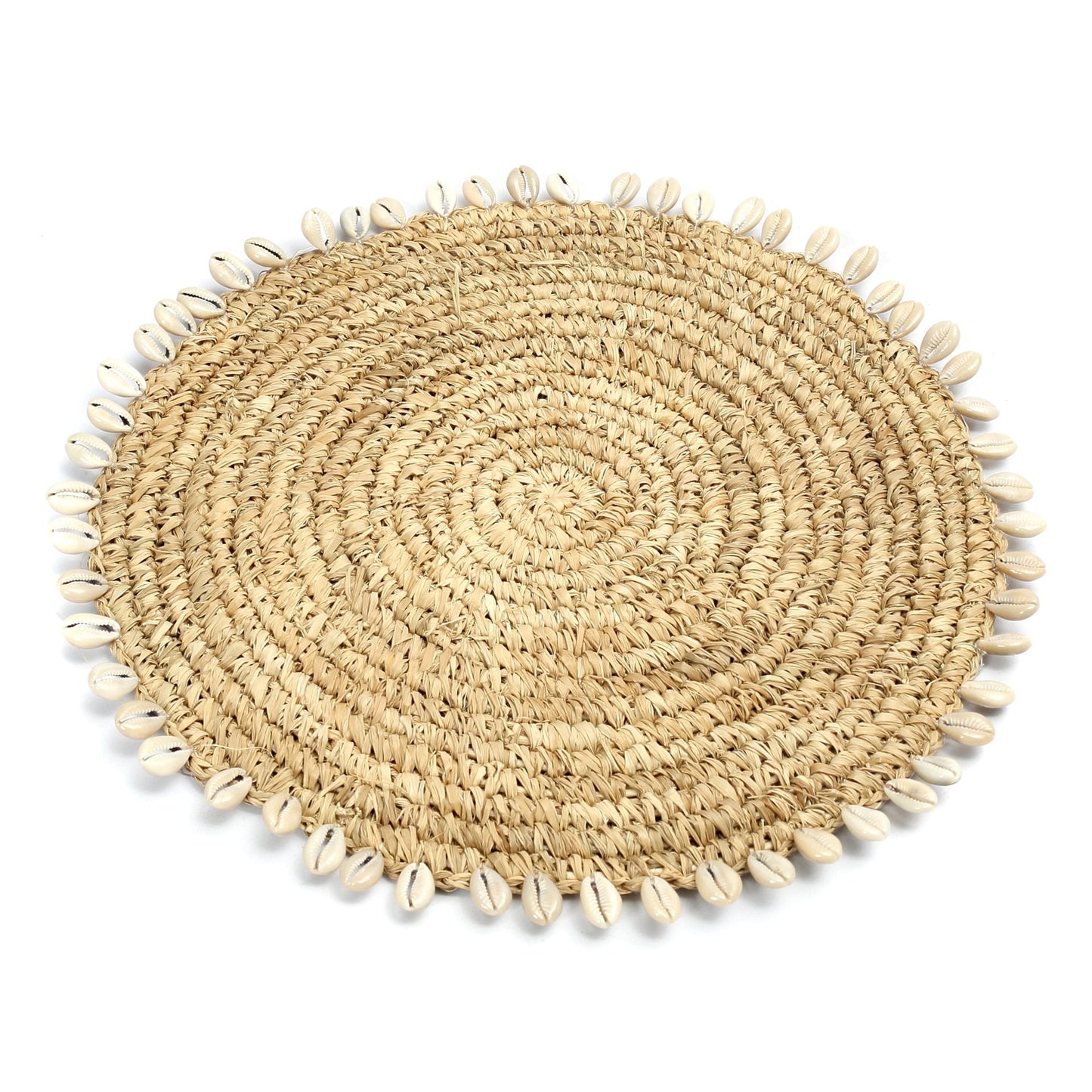 The Raffia Shell Pan Coaster - Remood furniture living