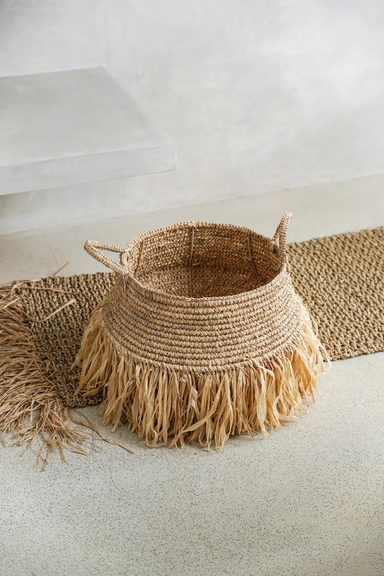 The Raffia Deluxe Baskets - Natural - Large - Remood furniture living