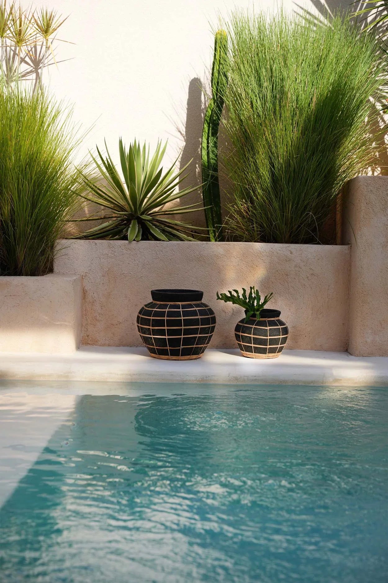 The Belly Vase - Black Natural - L - Remood furniture living