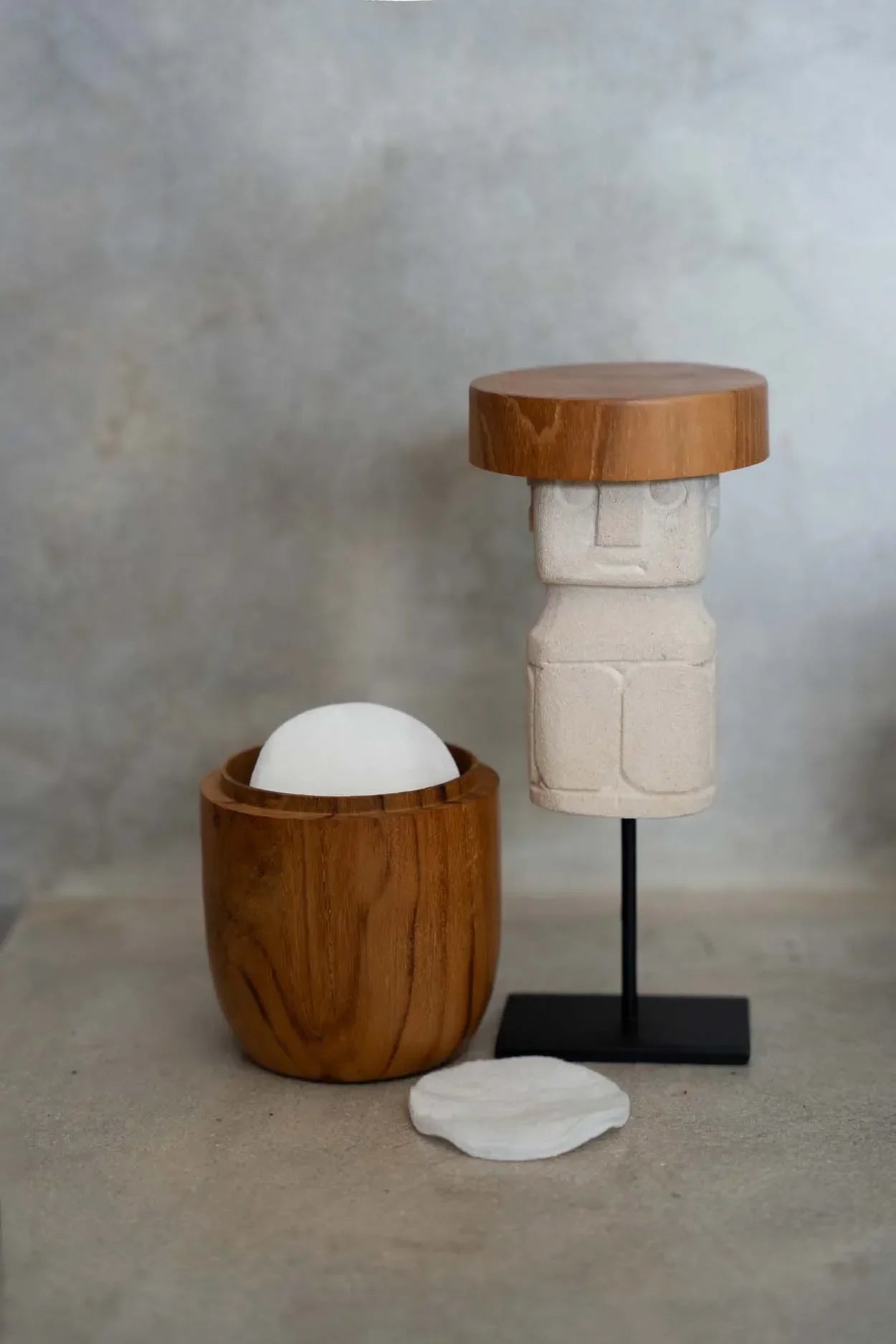 The Teak Root Jar Low - M - Remood furniture living