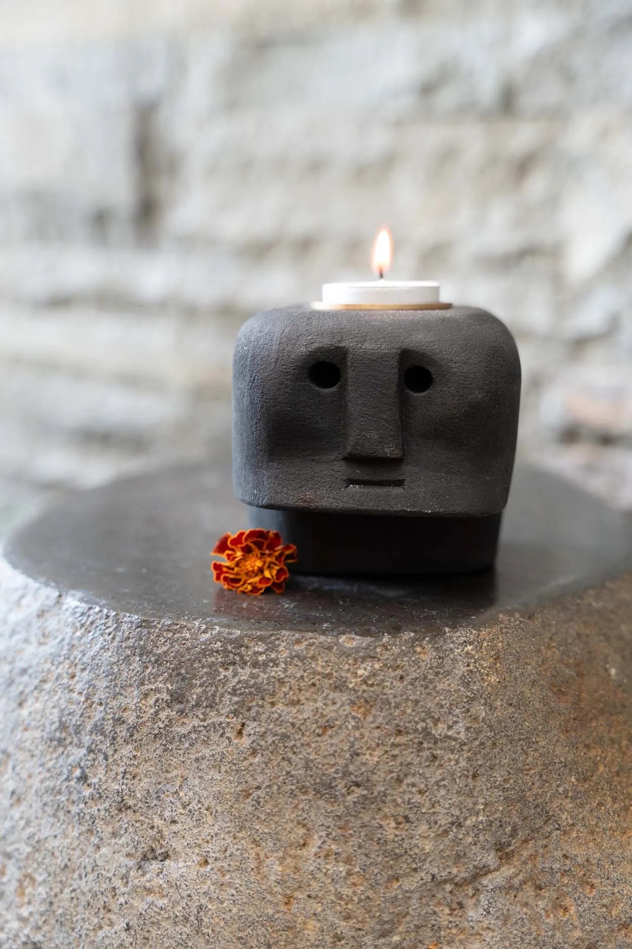 The Sumba Stone #27 Candle Holder - Remood furniture living