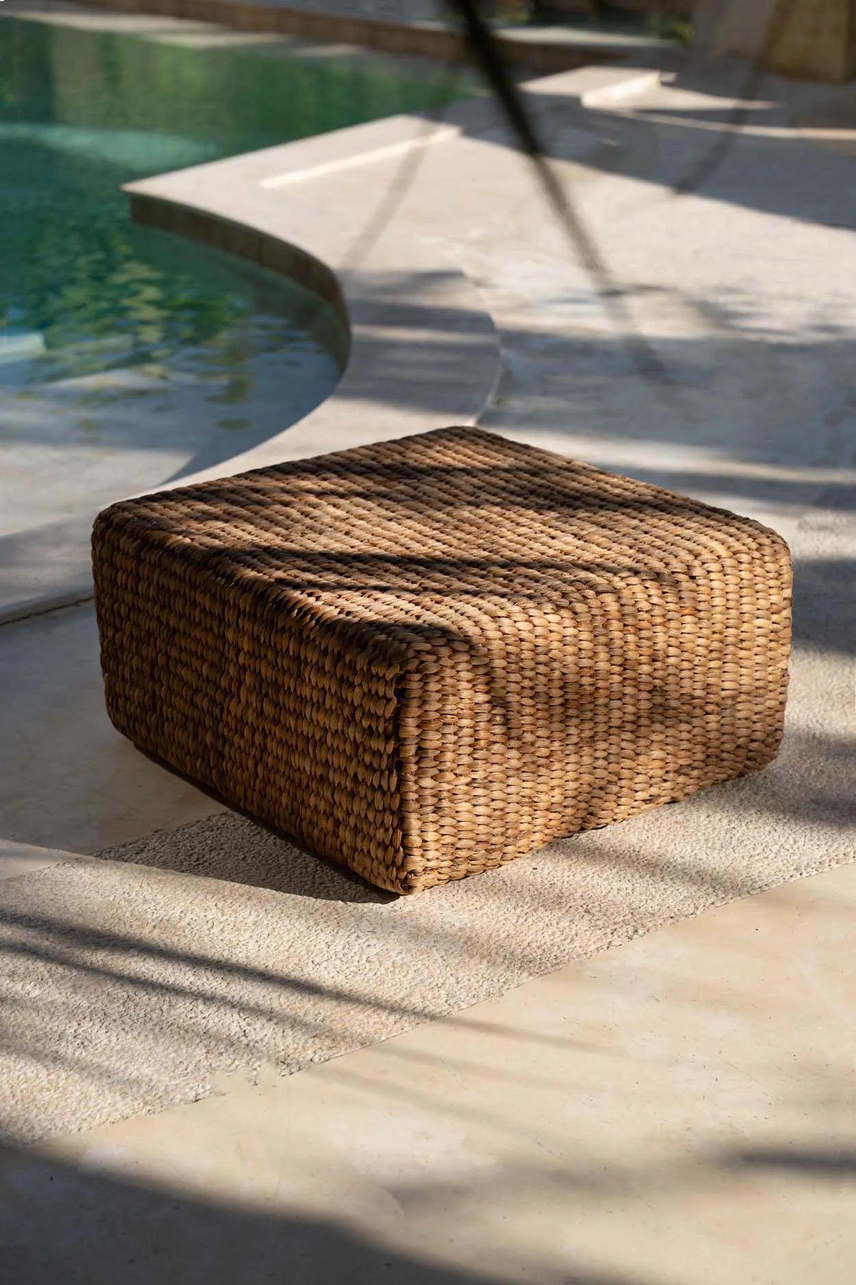The Hyacinth Pouffe Square - Natural - M - Remood furniture living