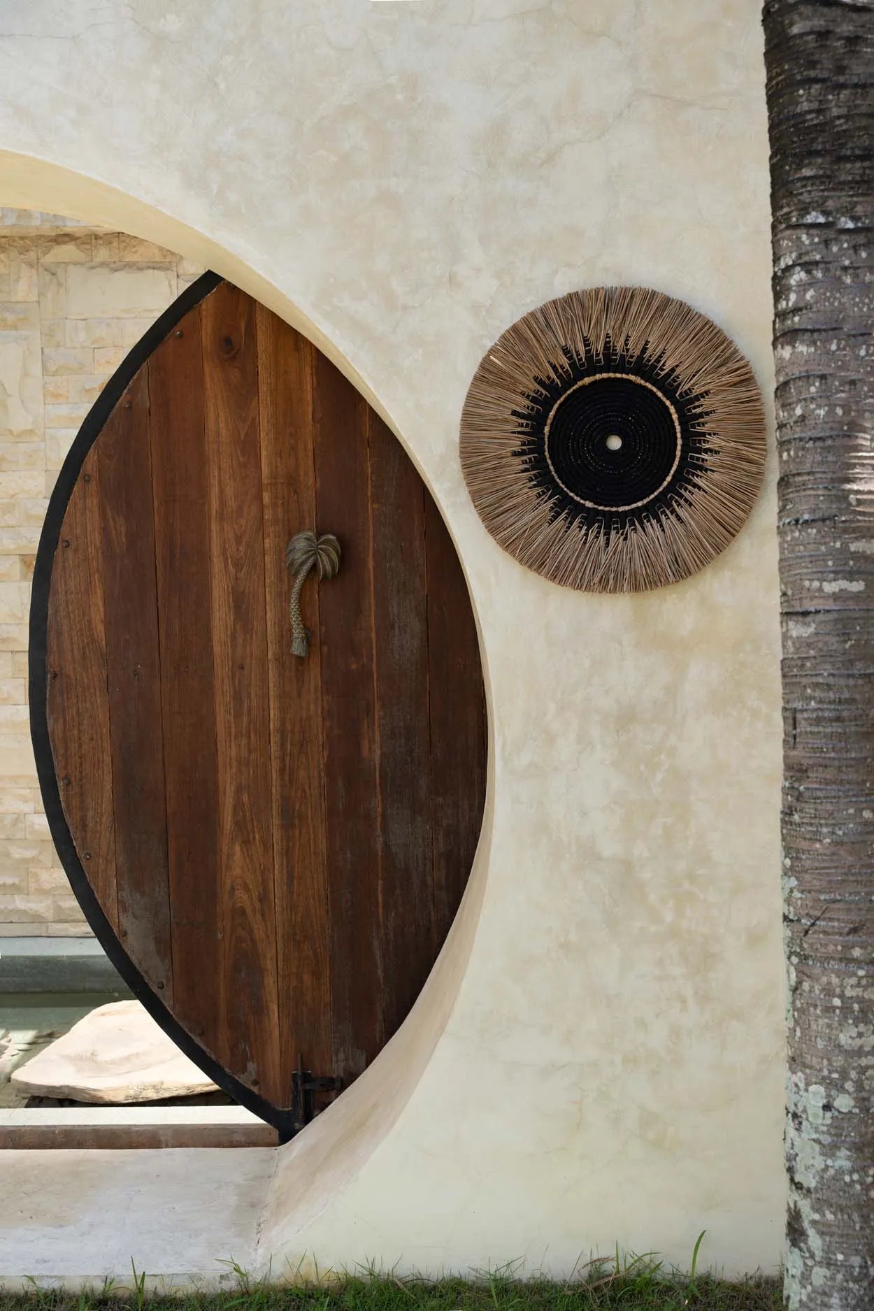 The Raffia Macramé Wall Deco - Black Natural - Remood furniture living