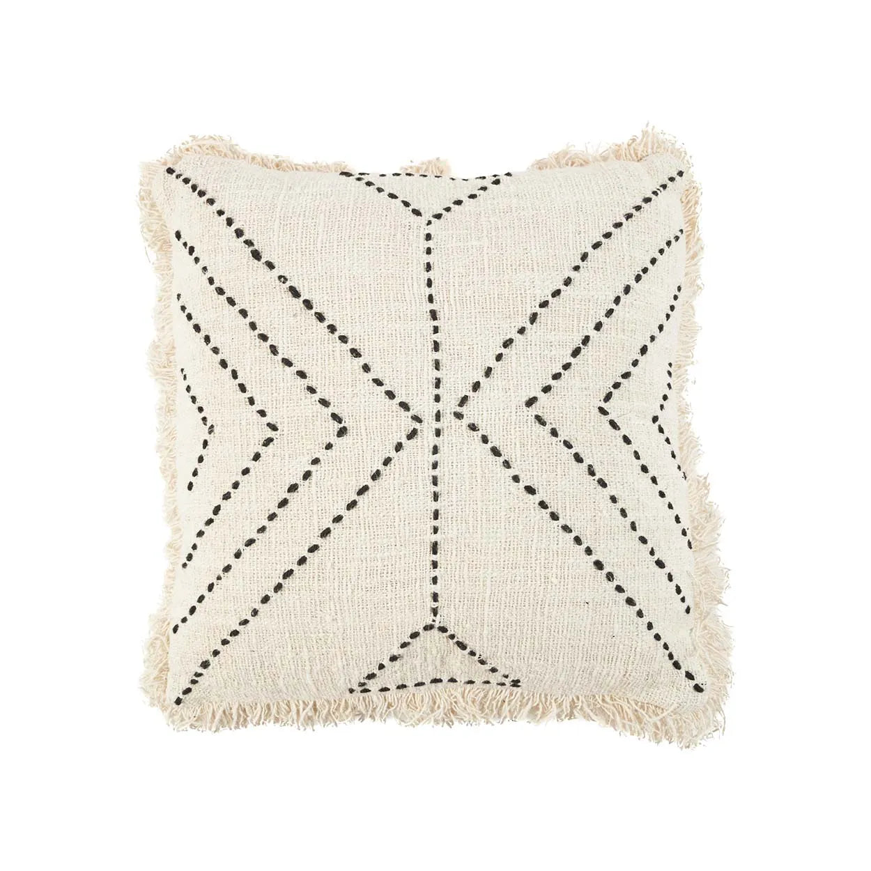 The Tribal Cushion Cover - Natural Black - Remood furniture living
