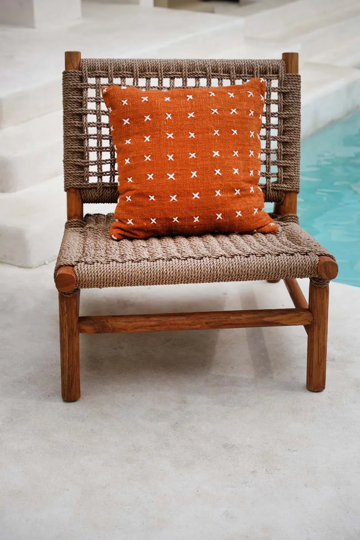 The Zillion Kiss Cushion Cover - Terracotta White - Remood furniture living