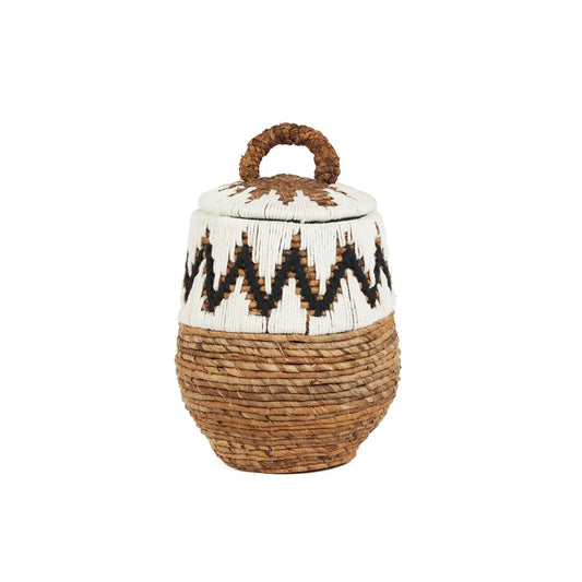 The Little Bay Beach Basket - Natural White - S - Remood furniture living