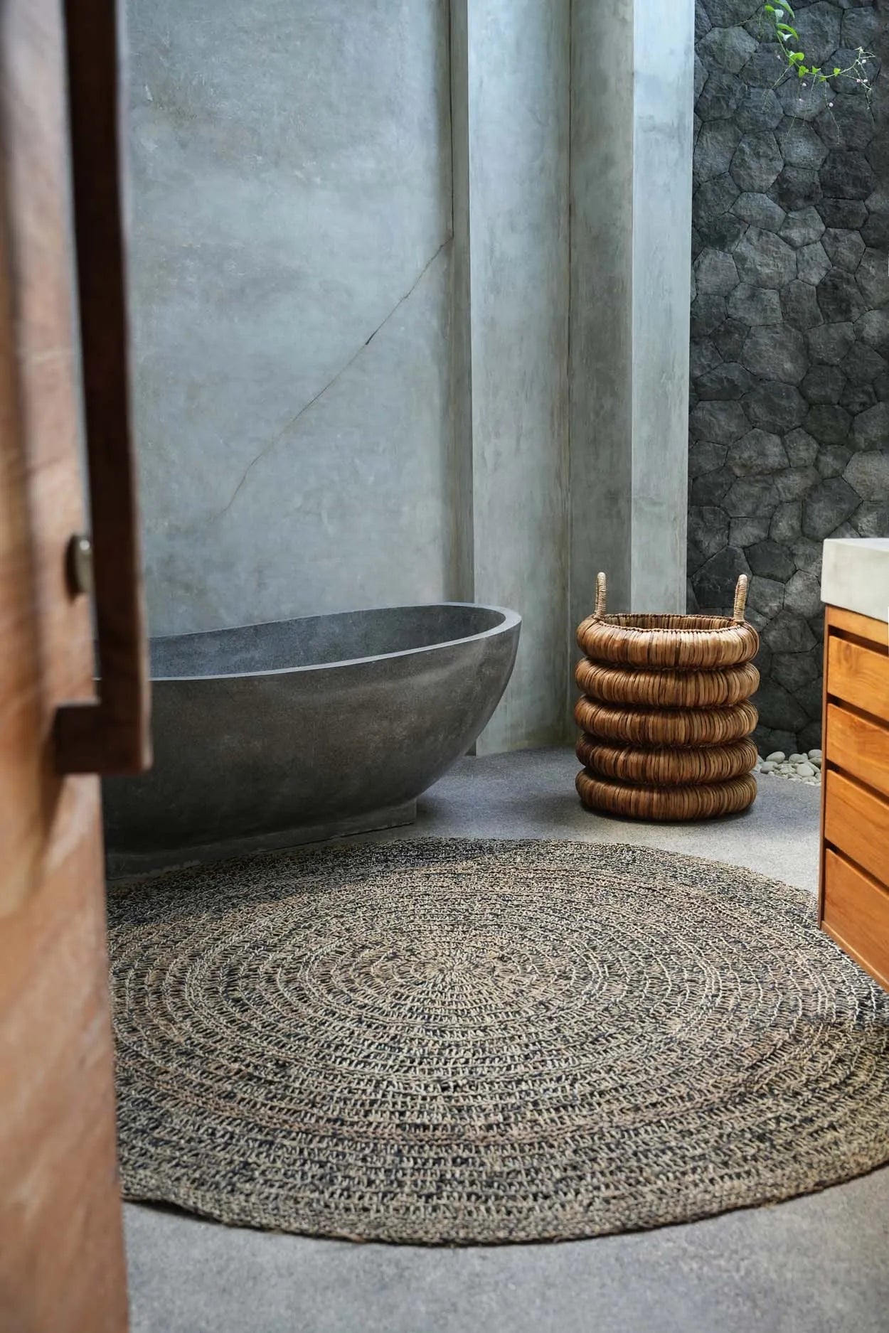 The Seagrass Carpet - Natural Black - 200 - Remood furniture living