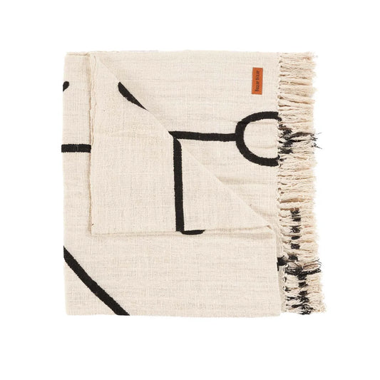 The Evil Eye Bed Throw - Natural Black - Remood furniture living
