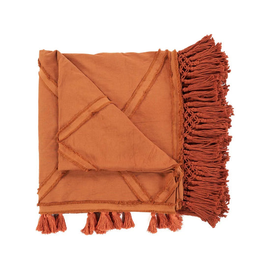 The Berber Bed Throw - Terracotta - Remood furniture living