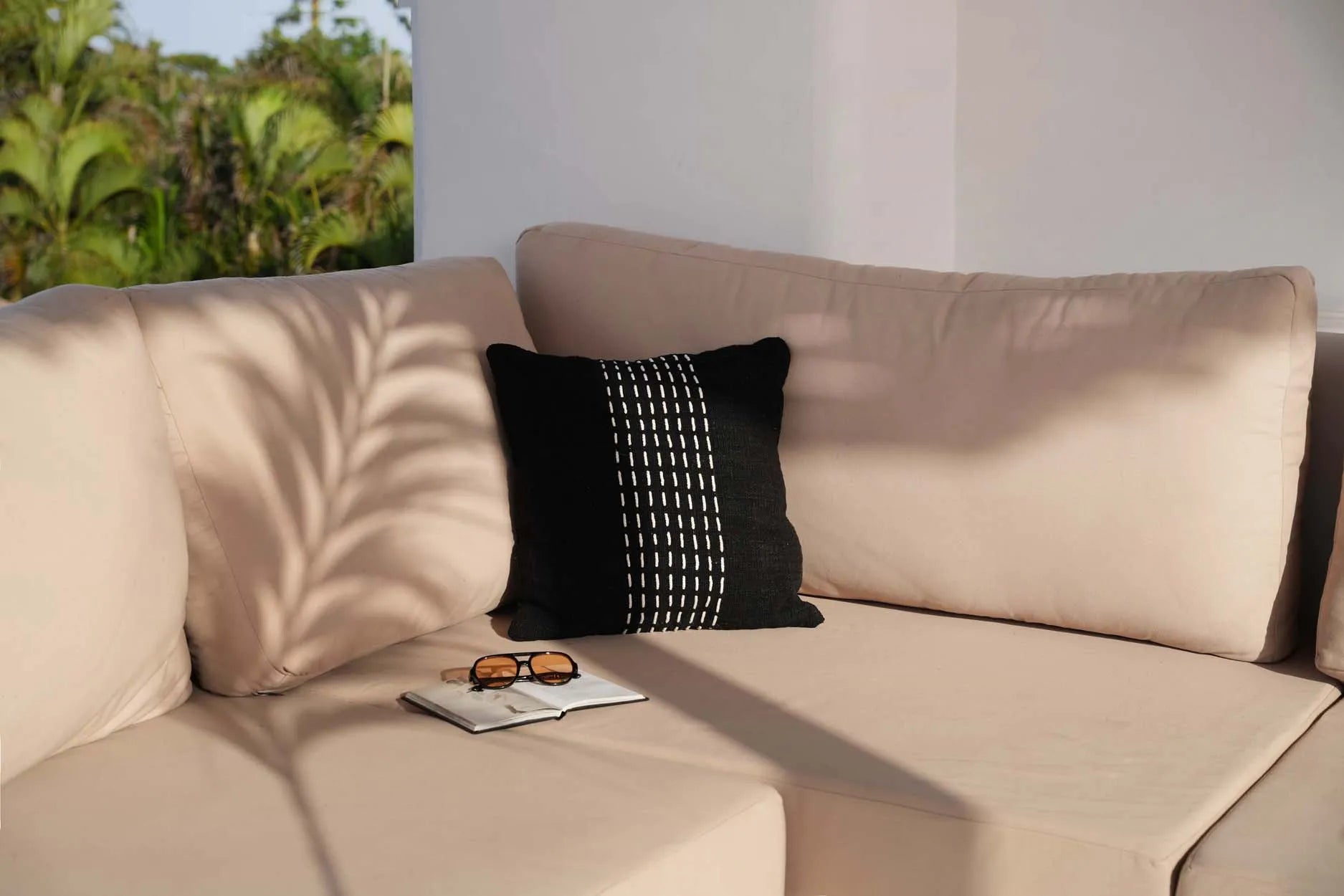 The Drizle Cushion Cover - Black White - Remood furniture living