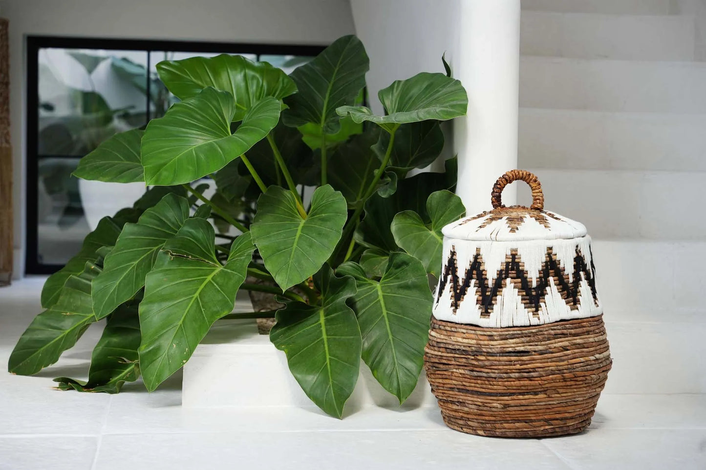 The Little Bay Beach Basket - Natural White - M - Remood furniture living