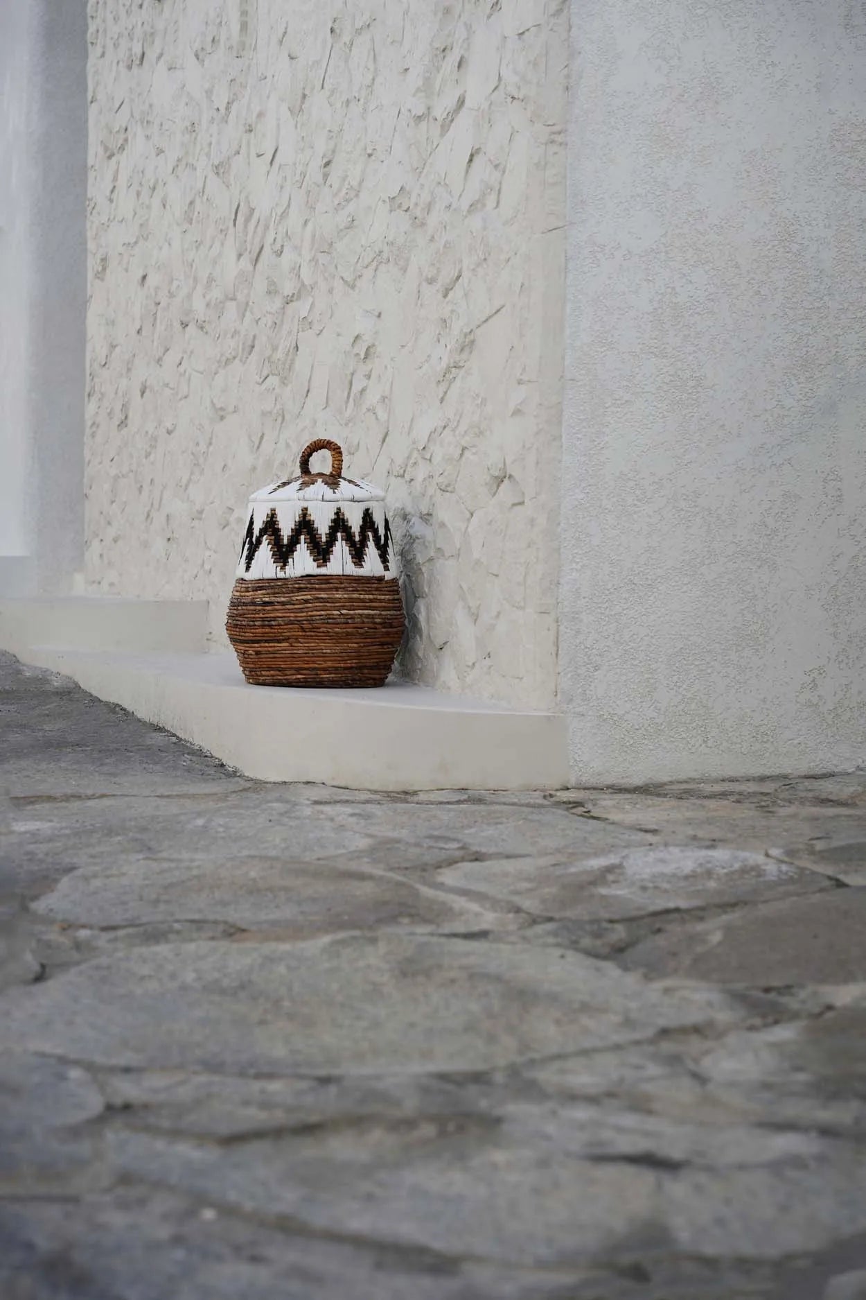 The Little Bay Beach Basket - Natural White - S - Remood furniture living
