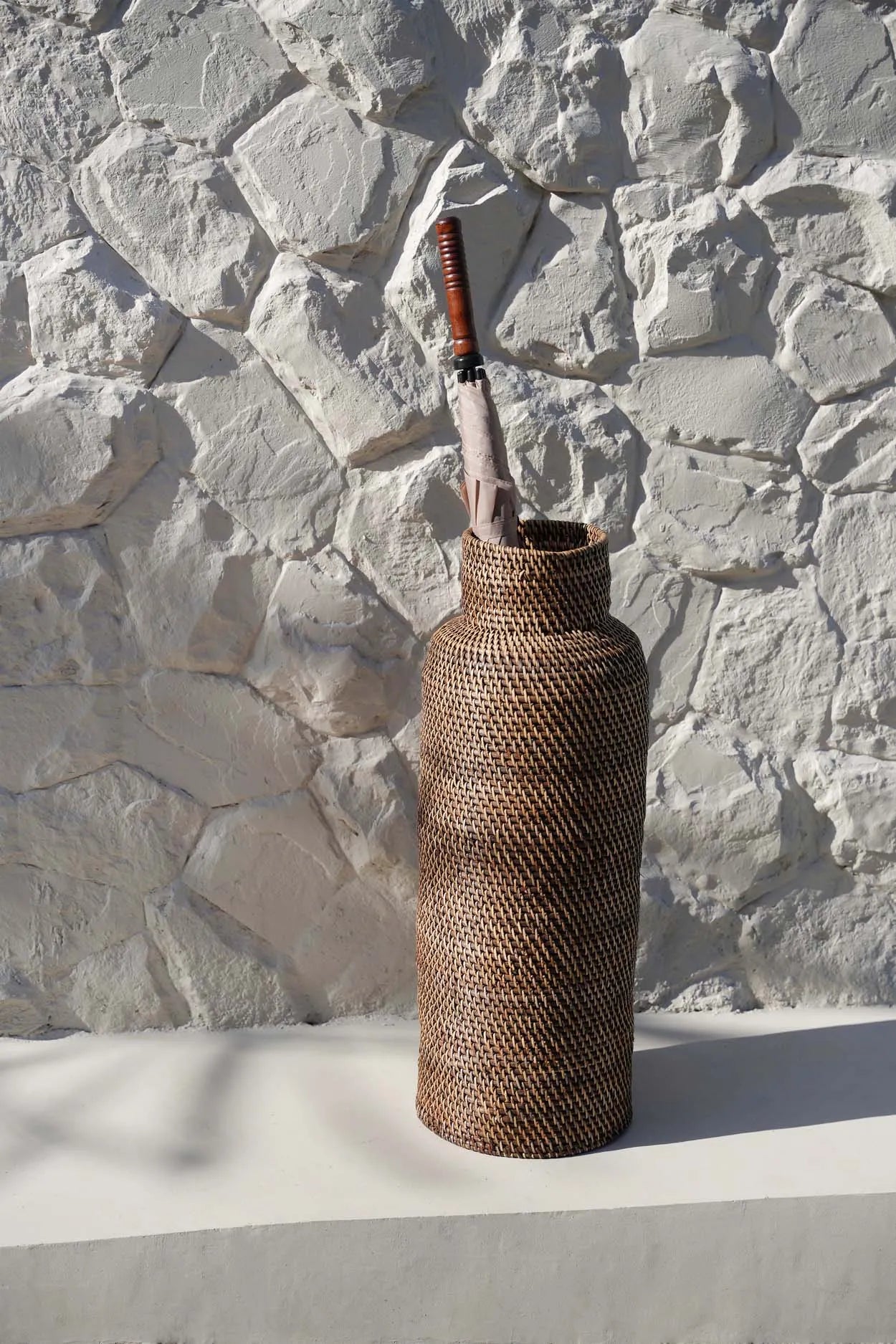 The Colonial Umbrella Basket - Natural Brown - Remood furniture living