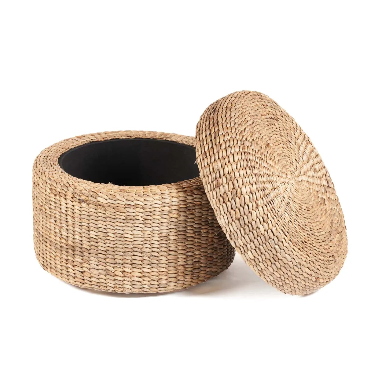 The Circle Storage Ottoman - Natural - Remood furniture living
