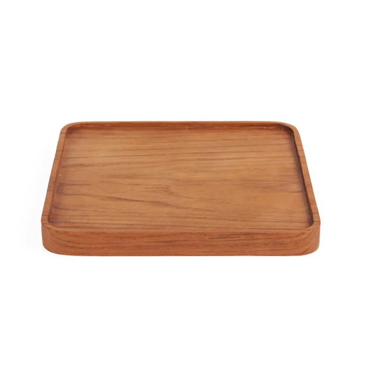 The Teak Square Plate - Natural - S - Remood furniture living