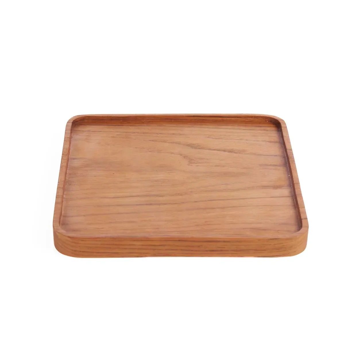 The Teak Square Plate  - Natural - M - Remood furniture living