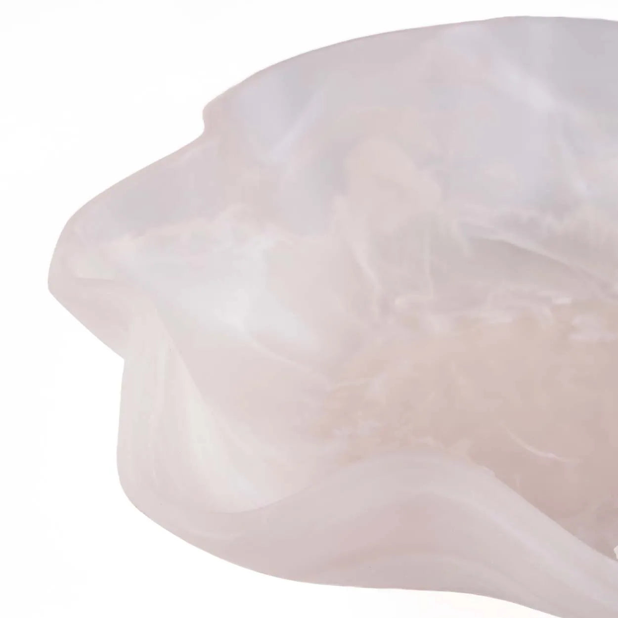 The Resin Organic Fruit Bowl - Pink White - Remood furniture living
