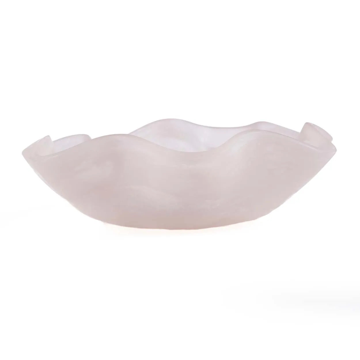 The Resin Organic Fruit Bowl - Pink White - Remood furniture living