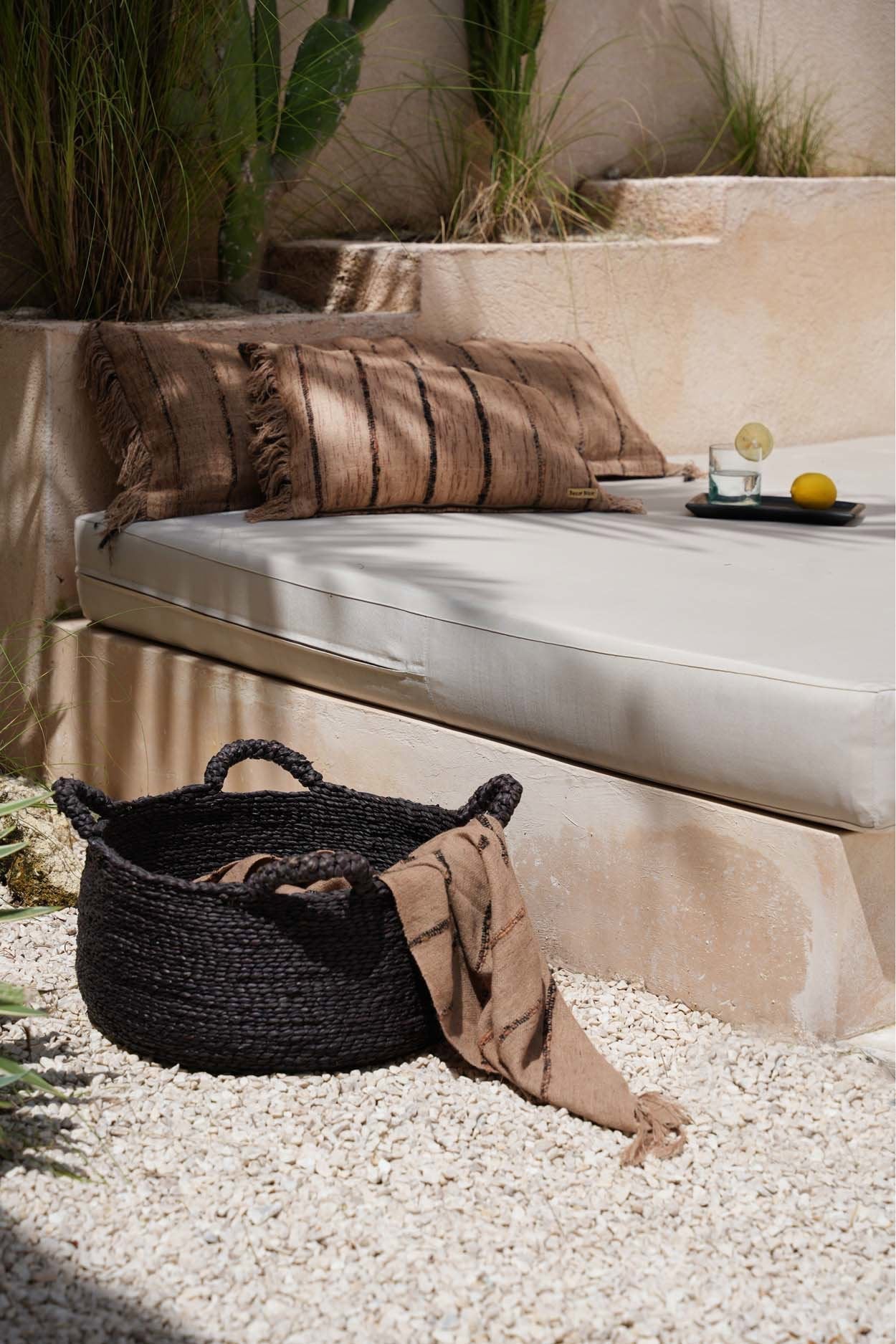 Les Quatre Mains Baskets - Black - M - Remood furniture living