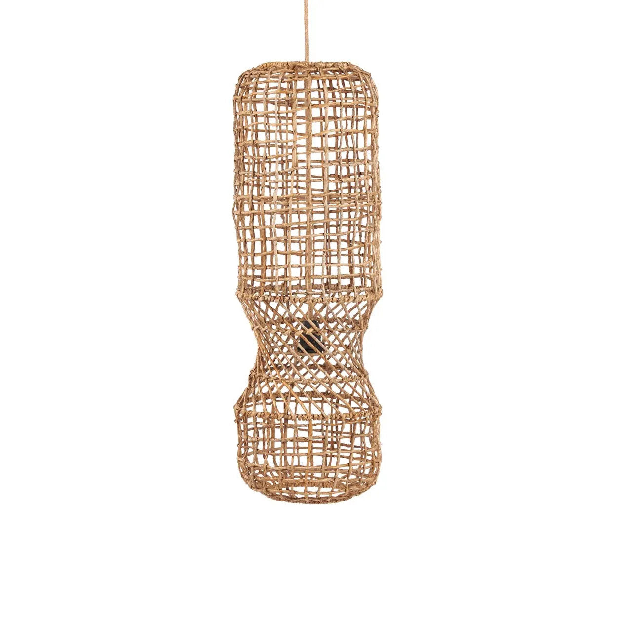 Suspension GuanYin en feuille de bananier, style bohème naturel, fabriquée à la main, lumière chaude