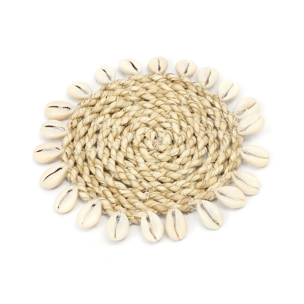 Il sottobicchiere in conchiglia di alghe marine - Naturale