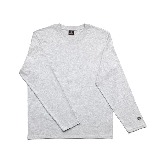 The Checkerboard L/S T-Shirt - Heather Grey - XL