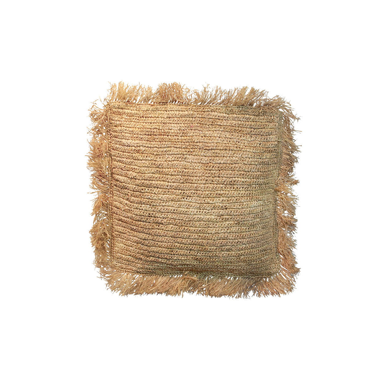 The Raffia Cushion Cover Square - Natural - 40x40