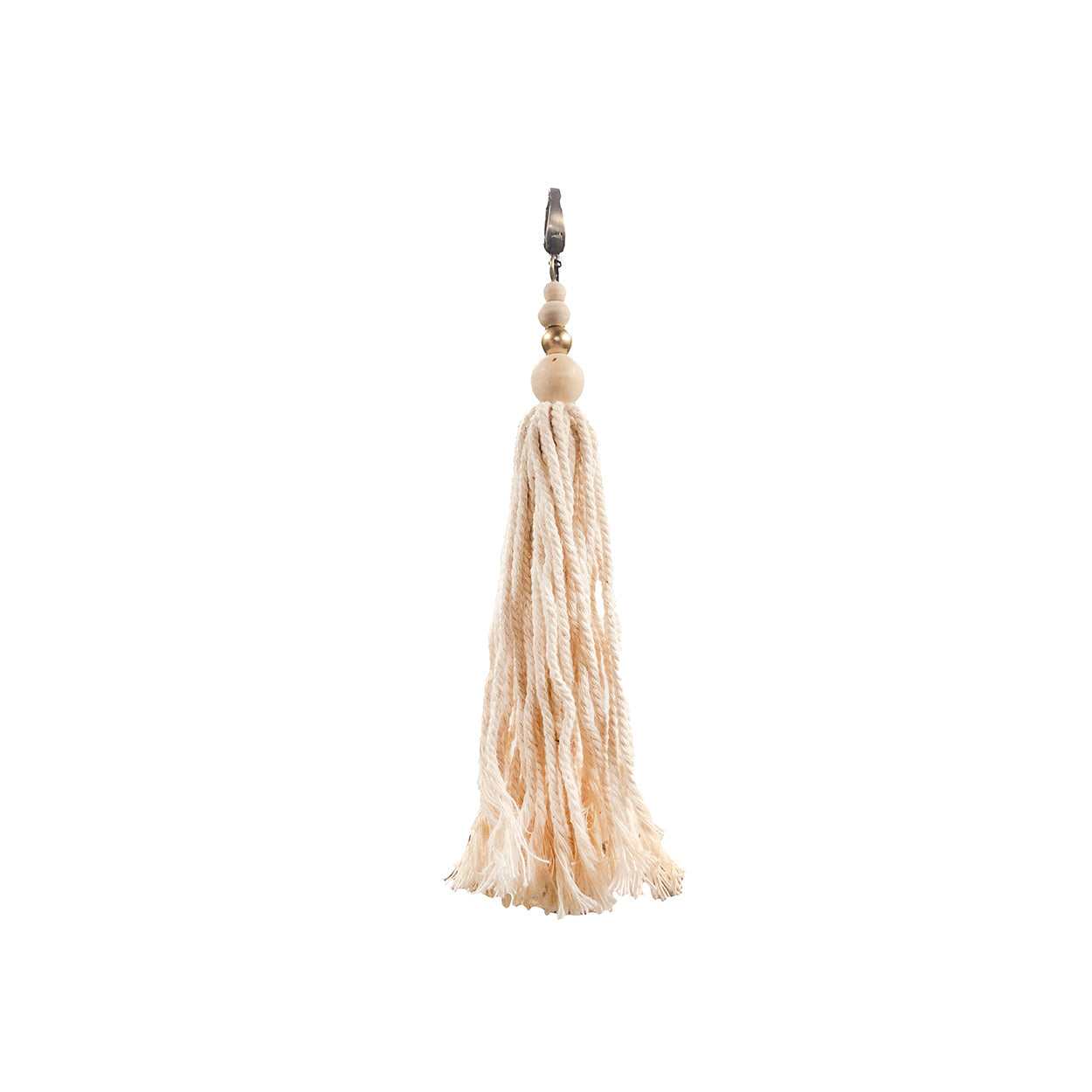 Portachiavi in ​​legno di cotone - Naturale