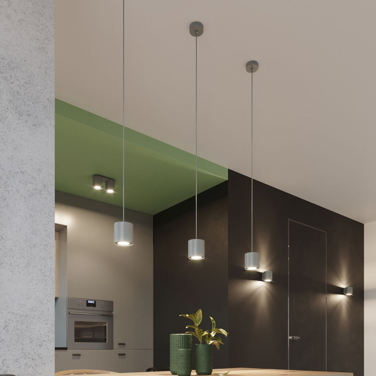 Wall lamp ORBIS 1 grey