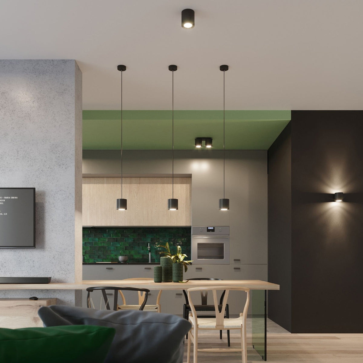 Pendant lamp ORBIS 1 black