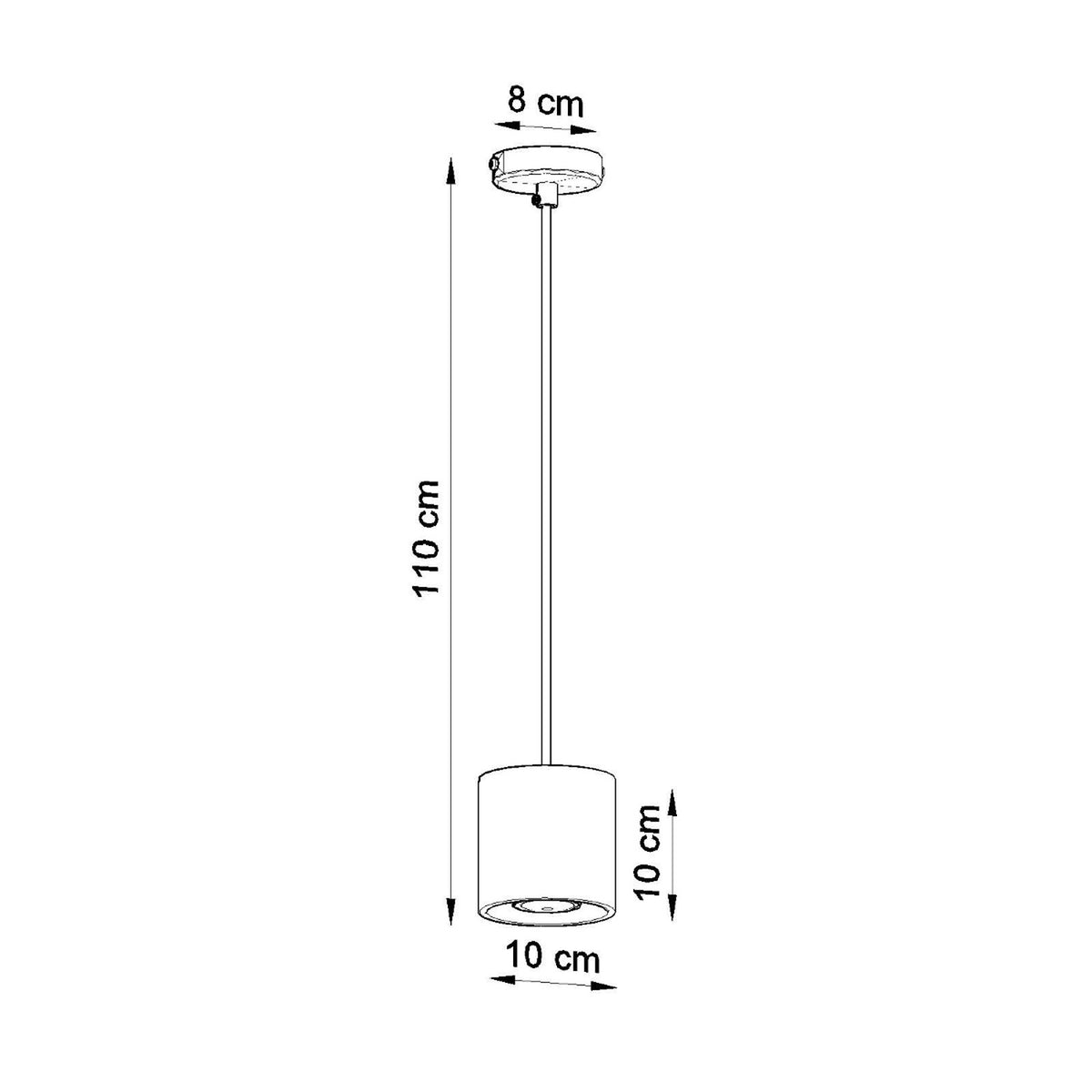 Pendant lamp ORBIS 1 grey