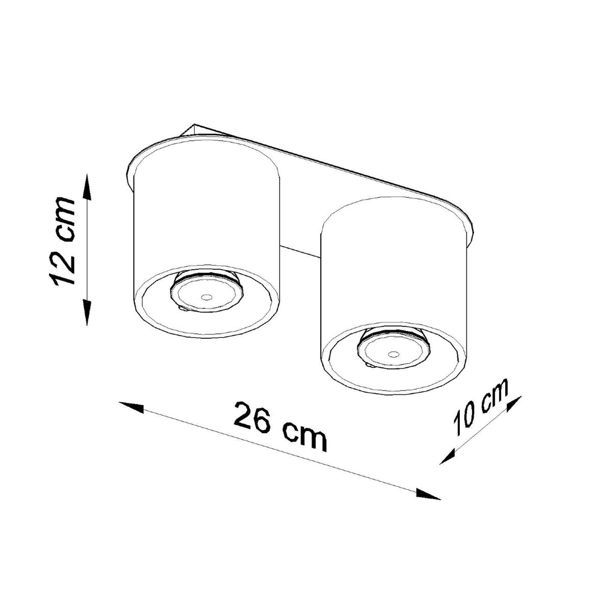 Ceiling lamp ORBIS 2 grey