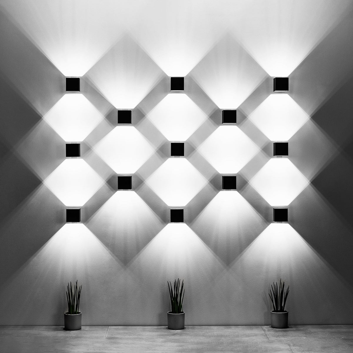 Wall lamp QUAD 1 black