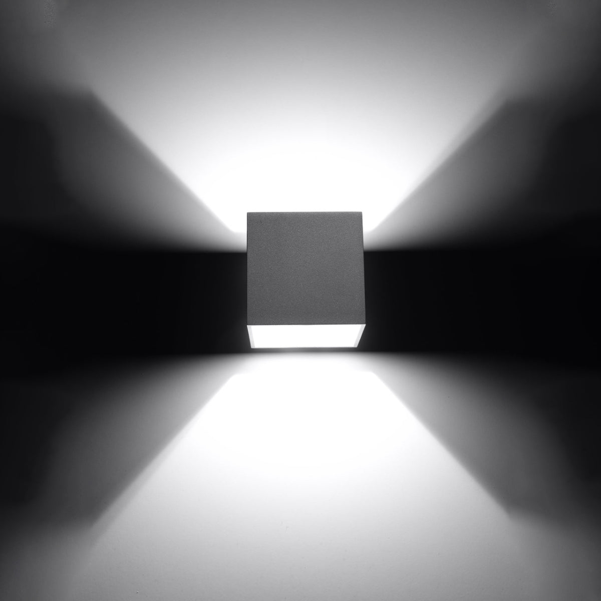 Wall lamp QUAD 1 grey