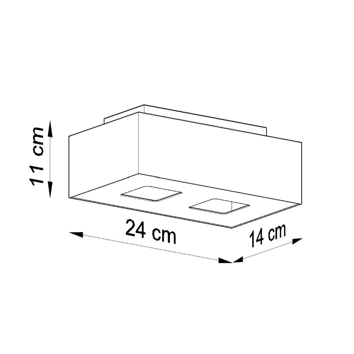 Ceiling lamp MONO 2 white