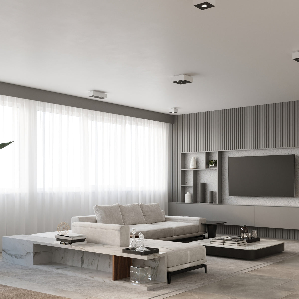 Ceiling lamp MONO 2 white