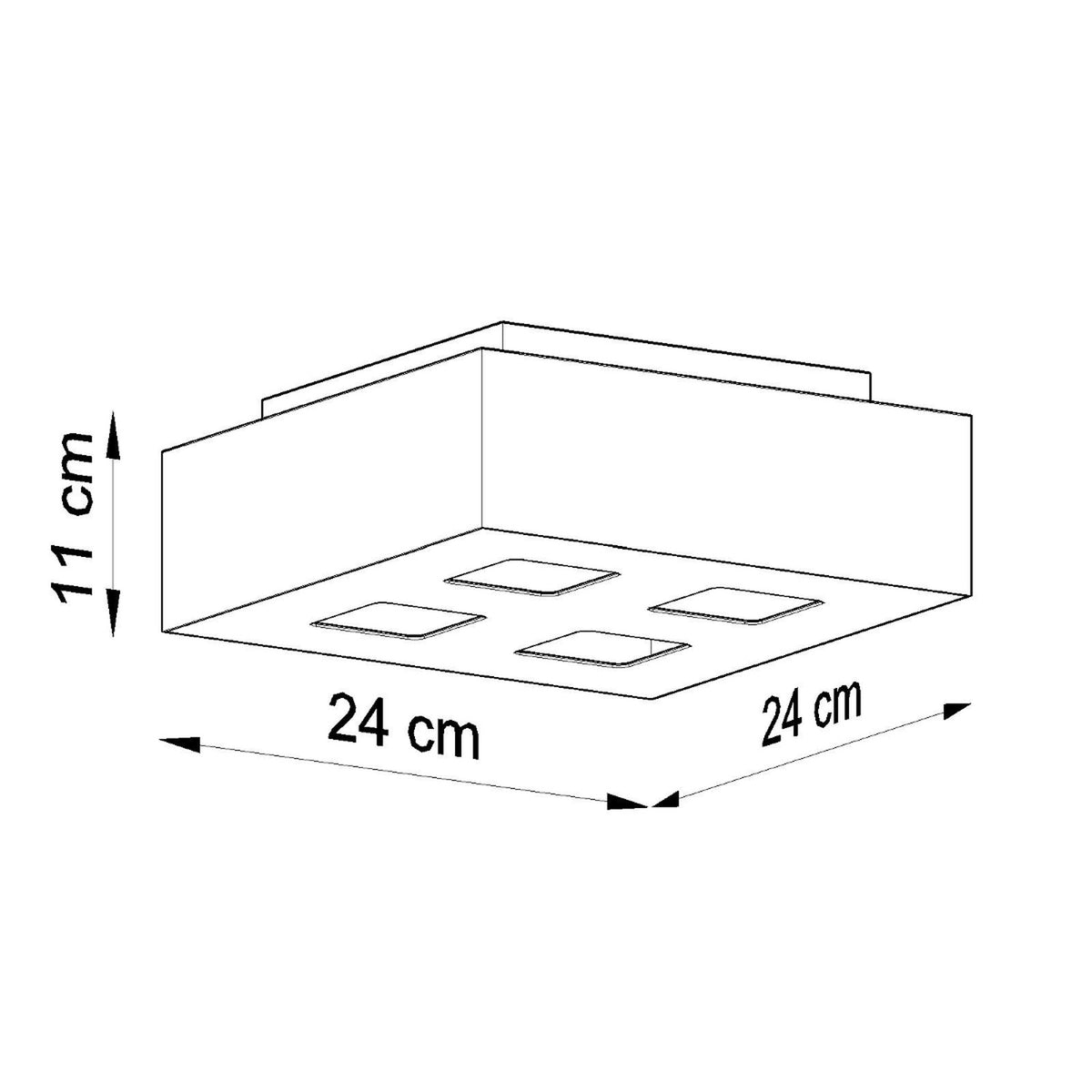 Ceiling lamp MONO 4 white
