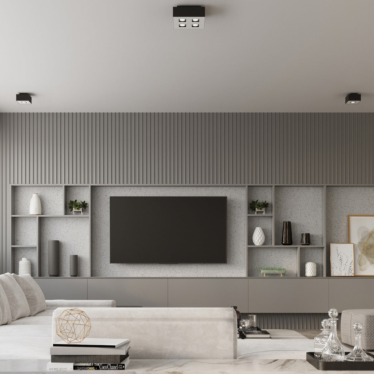 Ceiling lamp MONO 4 black