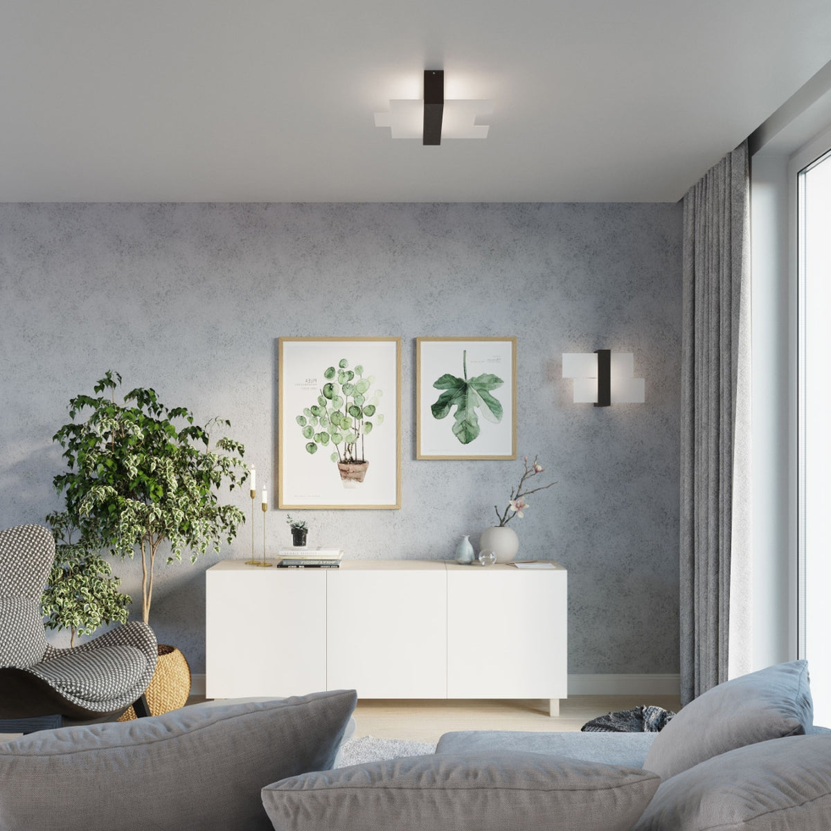 Ceiling lamp FENIKS 2 wenge
