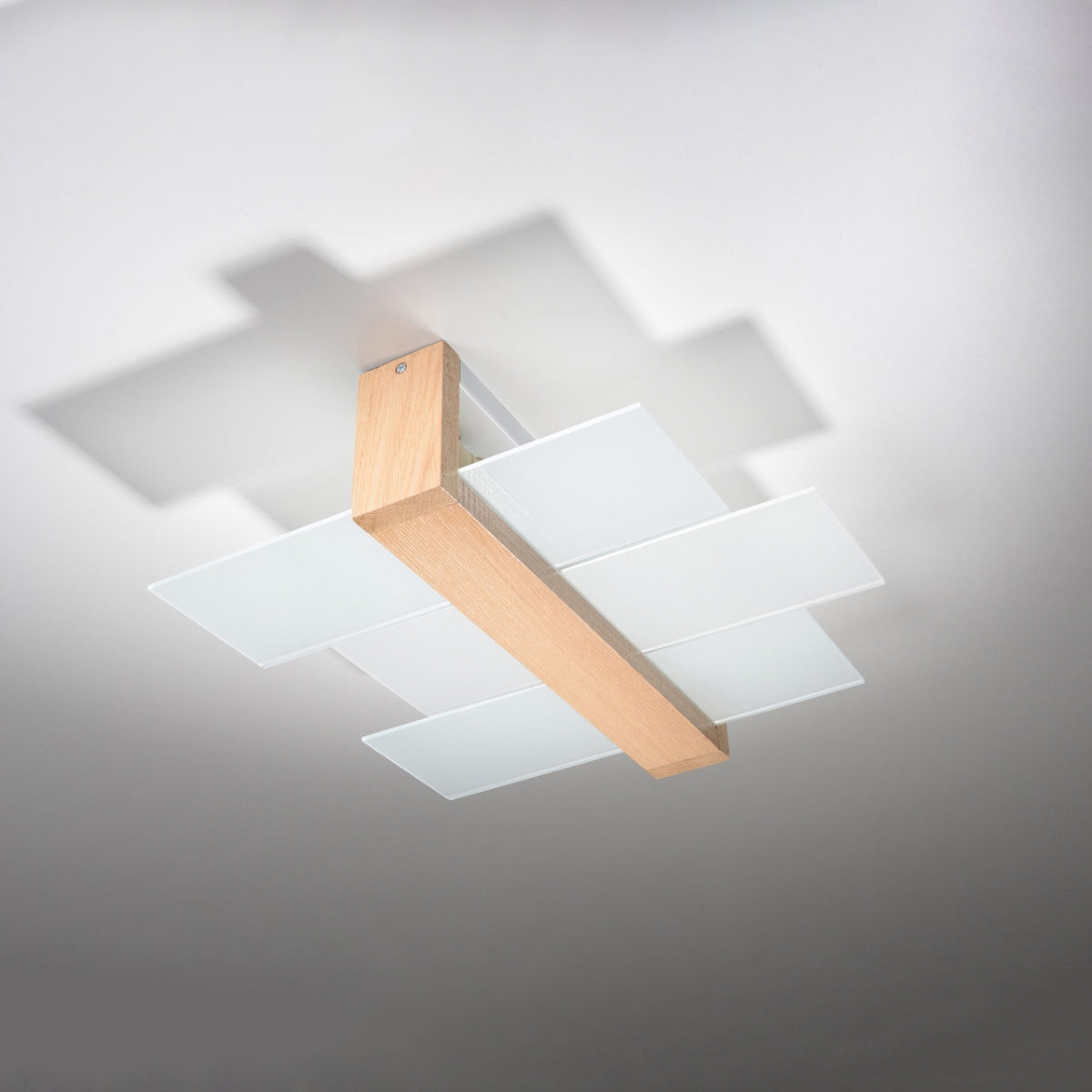 Ceiling lamp FENIKS 2 natural wood