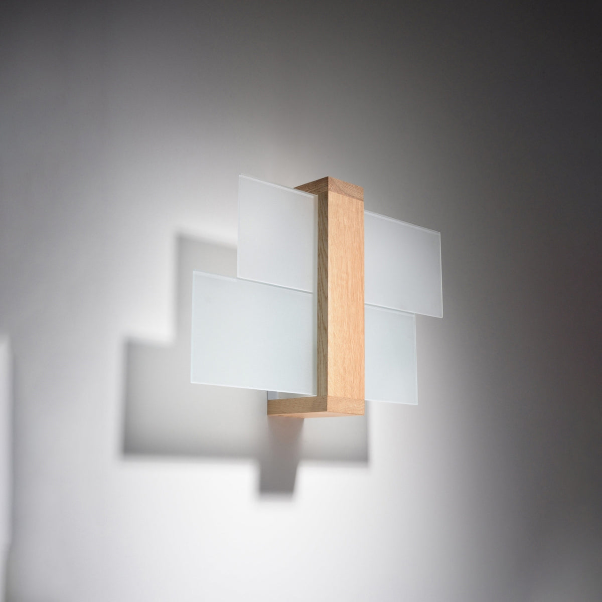 Wall lamp FENIKS 1 natural wood