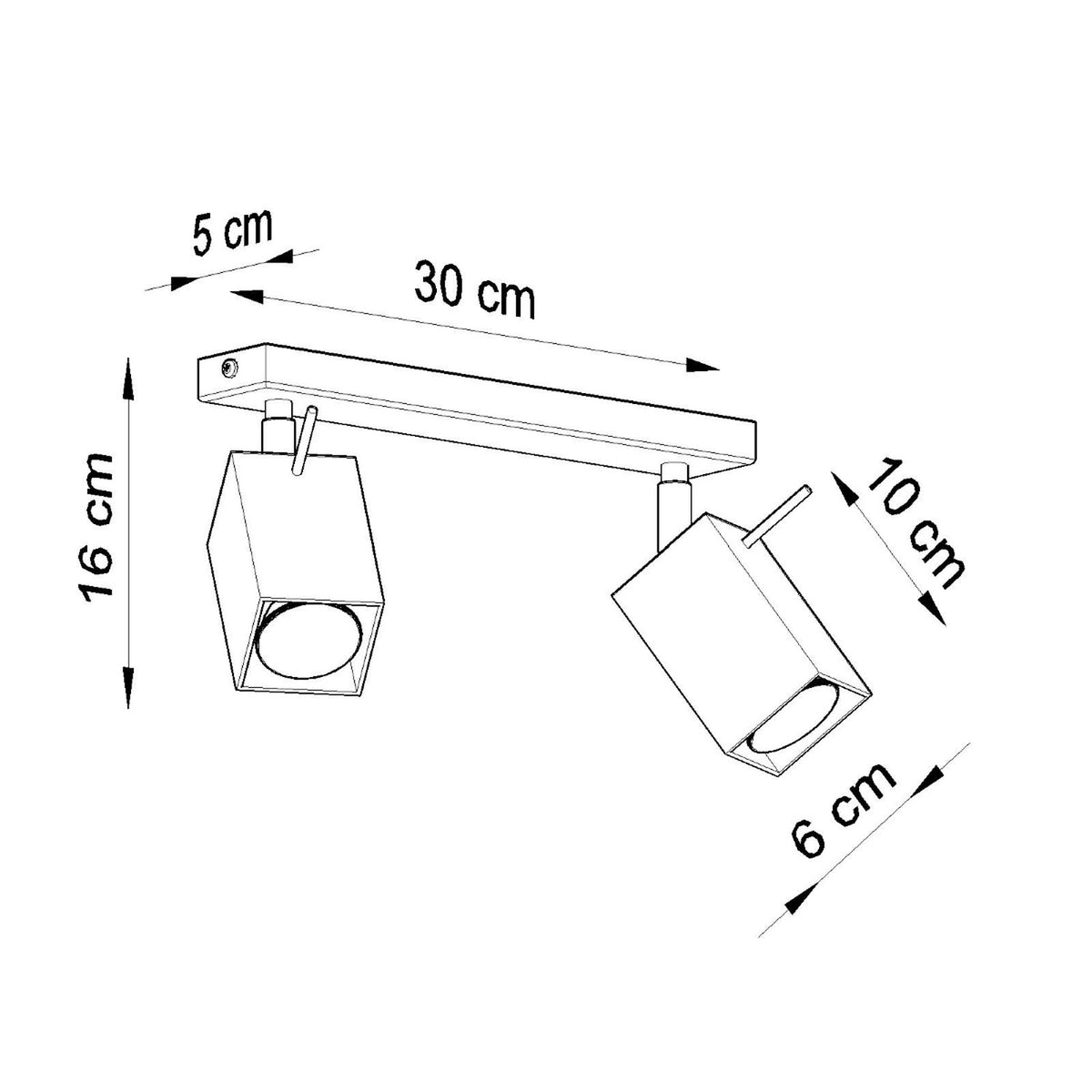 Ceiling lamp MERIDA 2 black