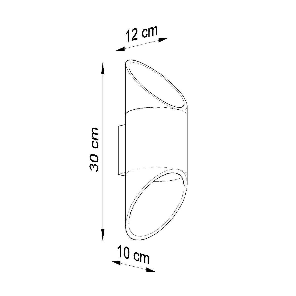 Wall lamp PENNE 30 white