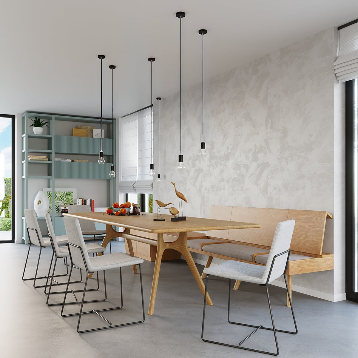 Pendant lamp EDISON black